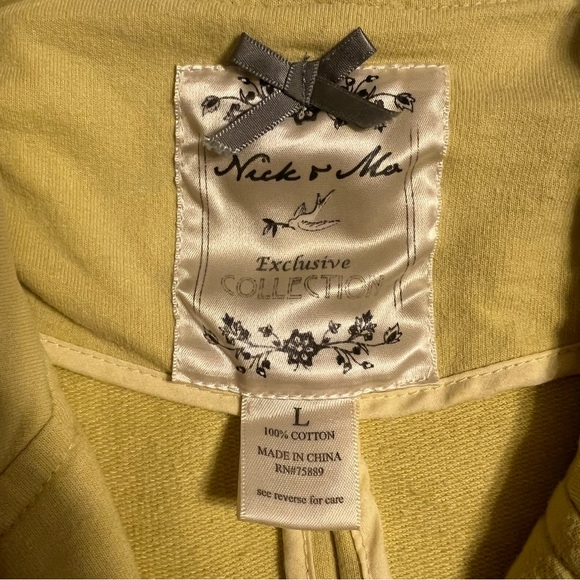 Nick & Mo Exclusive Collection Yellow Ruffle Hem Blazer Sz L - Picture 3 of 13